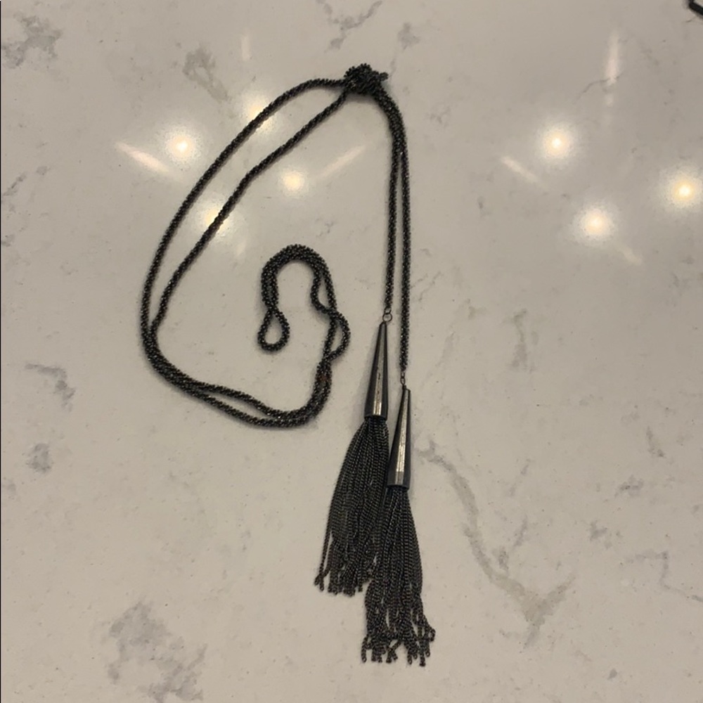 Kendra Scott Phara Necklace- Gunmetal